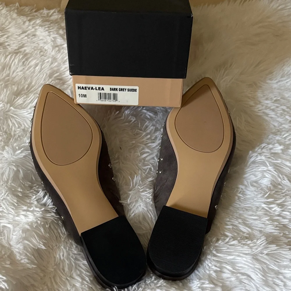 Halogen Black Studded Mules - Picture 2 of 3